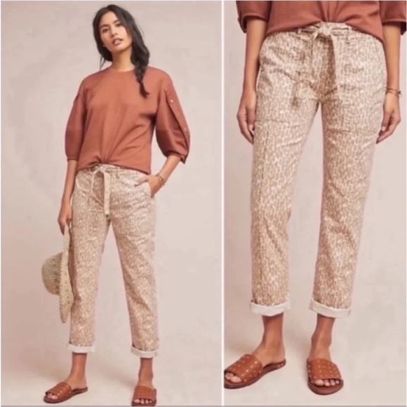 Anthropologie Pants - Anthropologie Wanderer Belted Straight Leg Utility Pants NWT